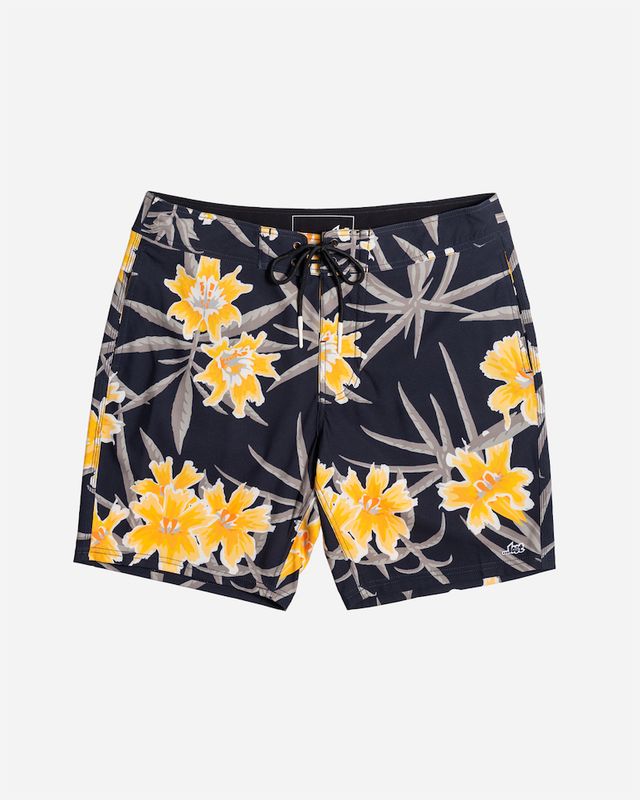 Lost Mens Layback Pocket 18" Boardshorts - Wildflower Gold - ManGo Surfing