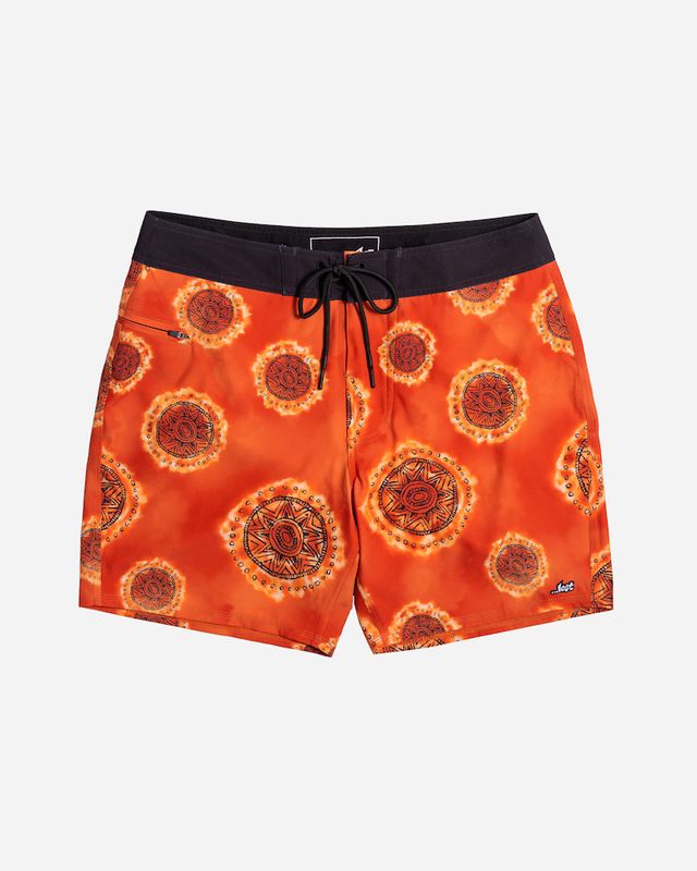 Lost Mens Bside 17" Boardshorts - Summer Suns Burnt Orange - ManGo Surfing