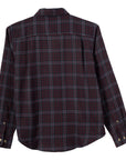 Dark Seas Mens Carlton Flannel Woven Shirt - Navy