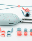 Surf Ears 4.0 Ear Plugs - Coral/Sky - ManGo Surfing