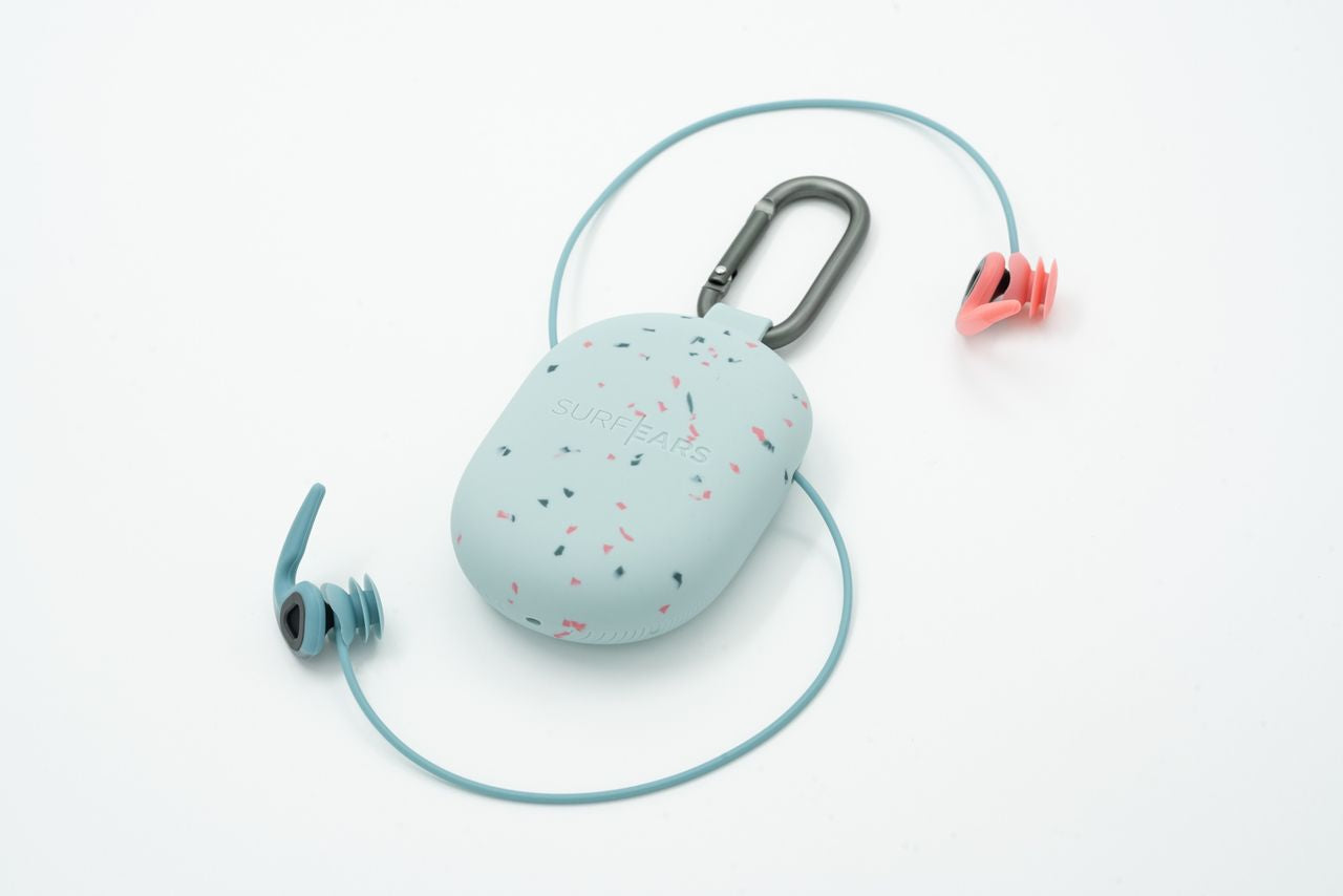 Surf Ears 4.0 Ear Plugs - Coral/Sky - ManGo Surfing