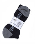 Old Guys Rule Stacked Logo Sports Socks (One Pair) - One Size - Black/Grey