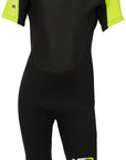 TWF XT3 3/2 Kids Shortie Wetsuit - Black/Lime