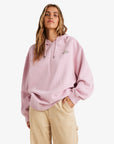 Billabong Womens Since 73 Beach Tour Pullover Hoodie - Chalk Pink - ManGo Surfing