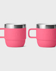 Yeti Rambler 6oz Stackable Espresso Mugs (2 Pack) - Tropical Pink