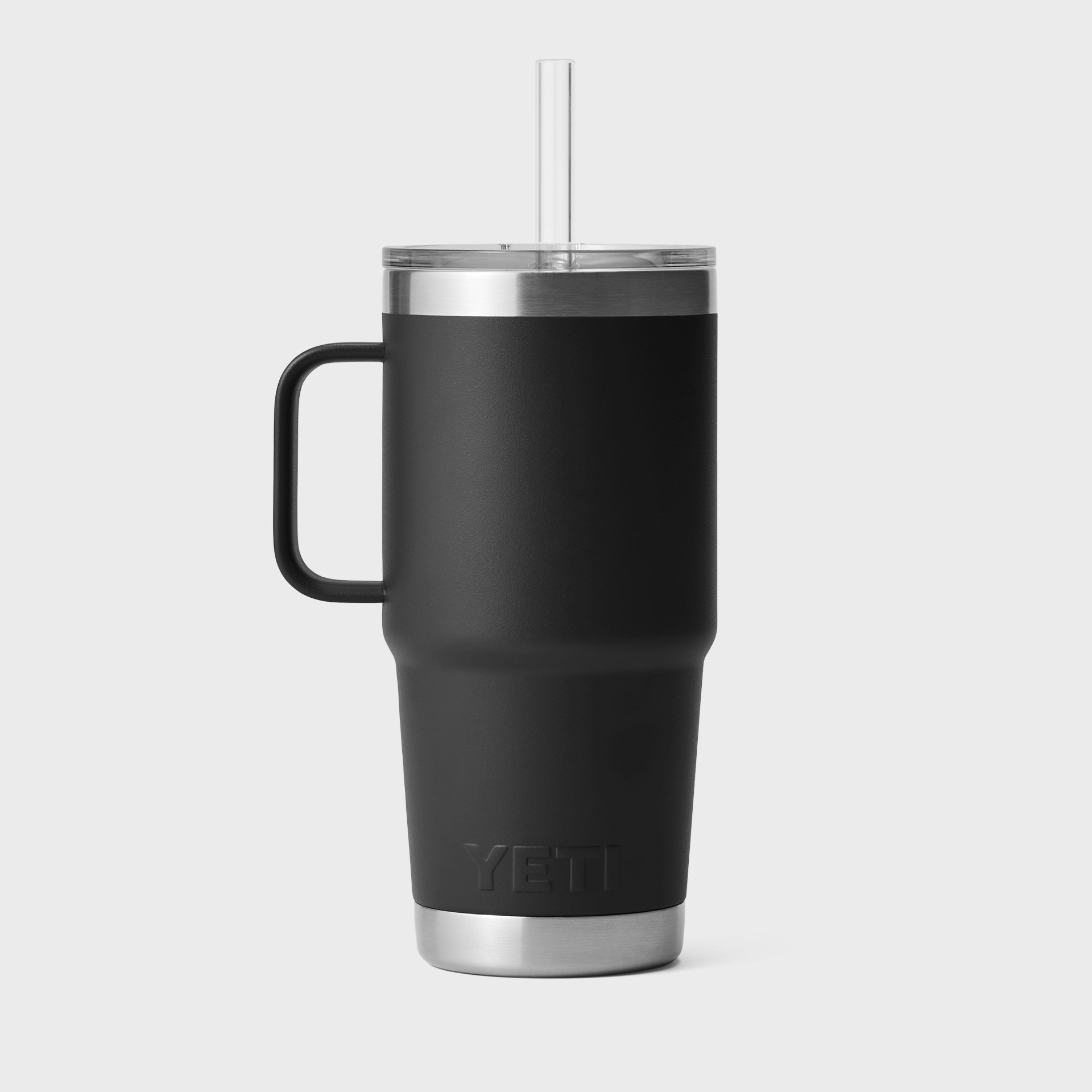 Yeti Rambler 25 oz (710 ml) Mug with Straw Cap - Black - ManGo Surfing