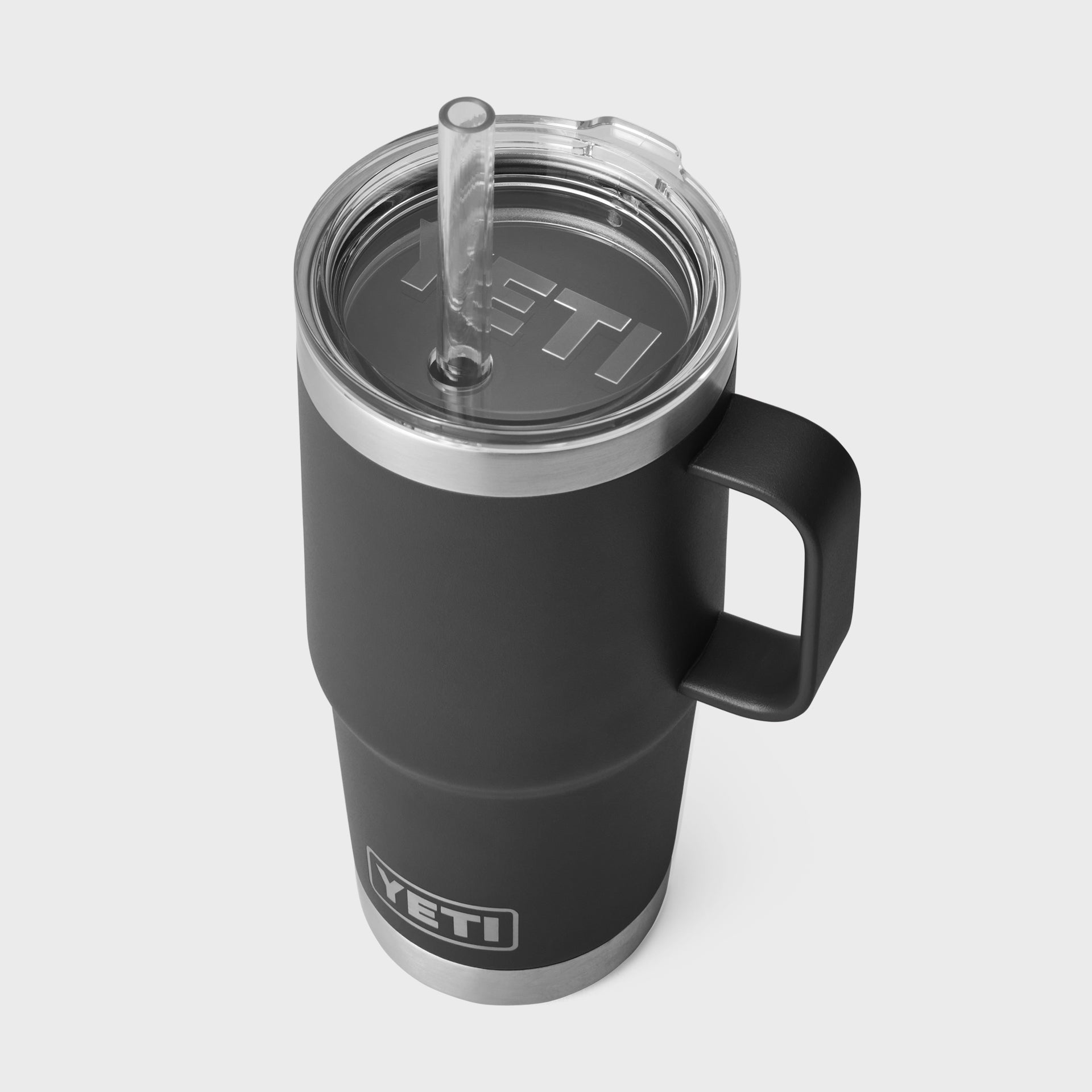 Yeti Rambler 25 oz (710 ml) Mug with Straw Cap - Black - ManGo Surfing