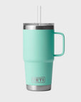 Yeti Rambler 25 oz (710 ml) Mug with Straw Cap - Seafoam - ManGo Surfing