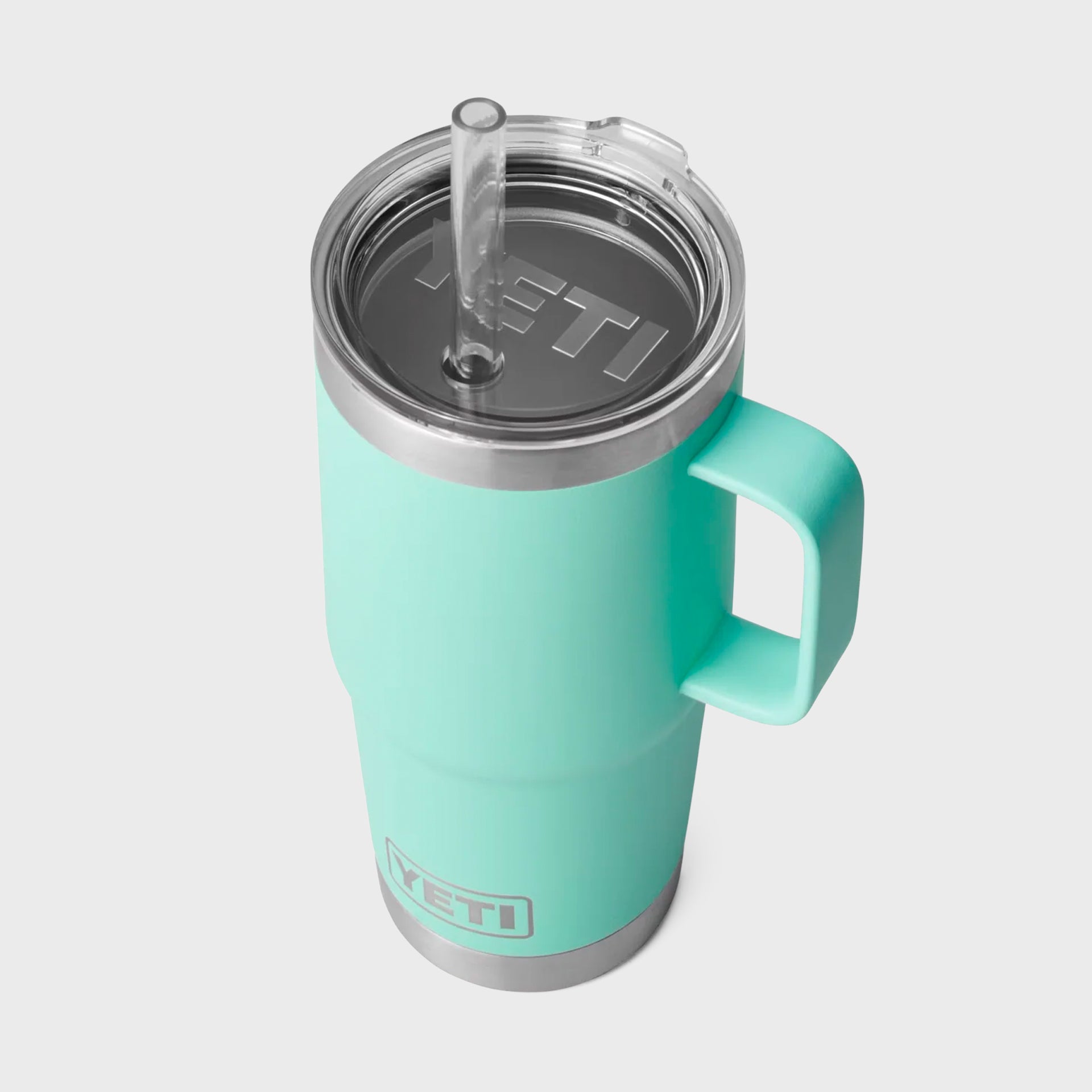 Yeti Rambler 25 oz (710 ml) Mug with Straw Cap - Seafoam - ManGo Surfing