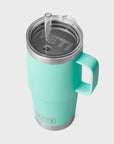 Yeti Rambler 25 oz (710 ml) Mug with Straw Cap - Seafoam - ManGo Surfing