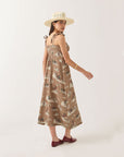 Brixton Womens The Tie Dress - Mid Century Cowboy Print