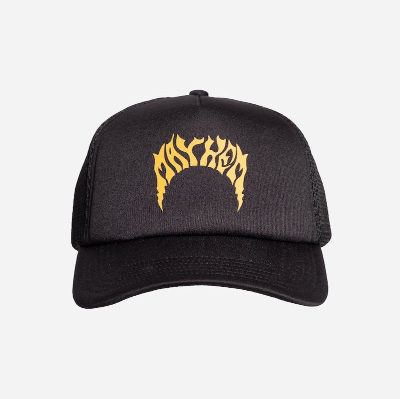 Lightning Mayhem Trucker Hat - Mens Hat - One Size - Black - ManGo Surfing