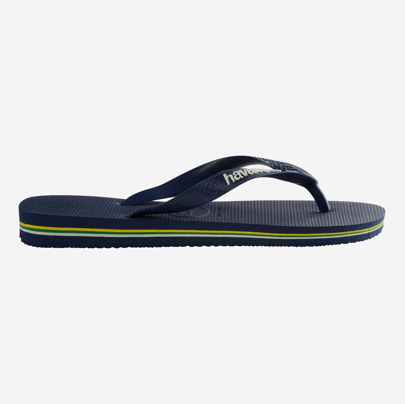 Brasil Logo Mens Flip Flops - Marinho Navy Blue - ManGo Surfing