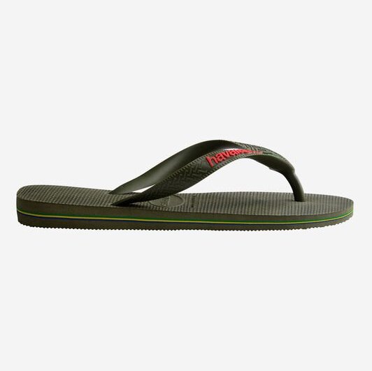 Hav. Brasil Logo | Green | Flip Flops - ManGo Surfing