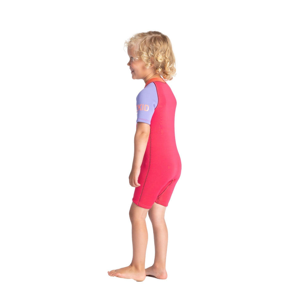 C-Skins C-KID Baby Shorti Wetsuit / Coral/Lilac/Bright Coral - ManGo Surfing