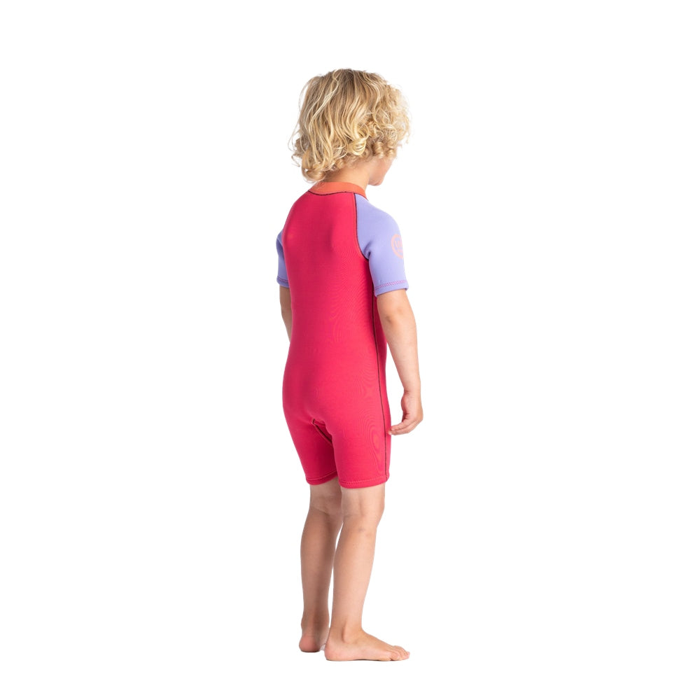 C-Skins C-KID Baby Shorti Wetsuit / Coral/Lilac/Bright Coral - ManGo Surfing