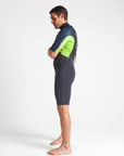 C-Skins Element 3:2 Mens Shorti - Anthracite/Bluestone/Lime - ManGo Surfing