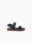 Boys Little Ahi convertible Sandals - Black Orange