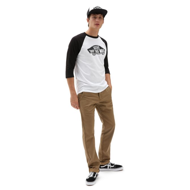 OTW Raglan T Shirt | White/Black - ManGo Surfing