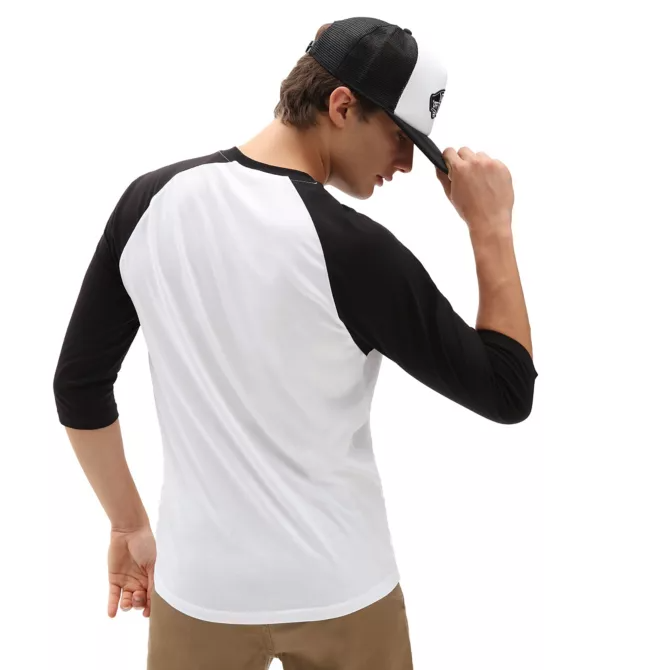 OTW Raglan T Shirt | White/Black - ManGo Surfing