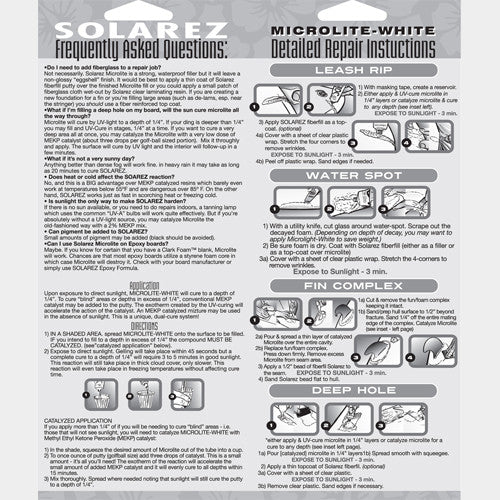 Microlite White 2oz UV-Cure Repair Putty - ManGo Surfing