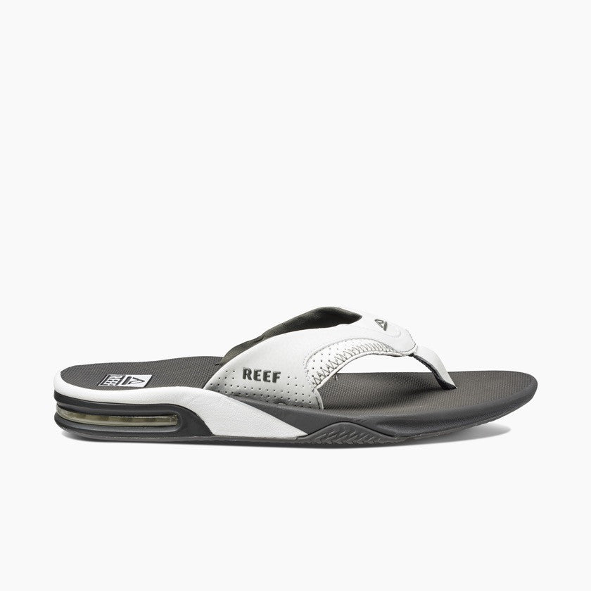 Fanning Flip Flops - Grey White - ManGo Surfing