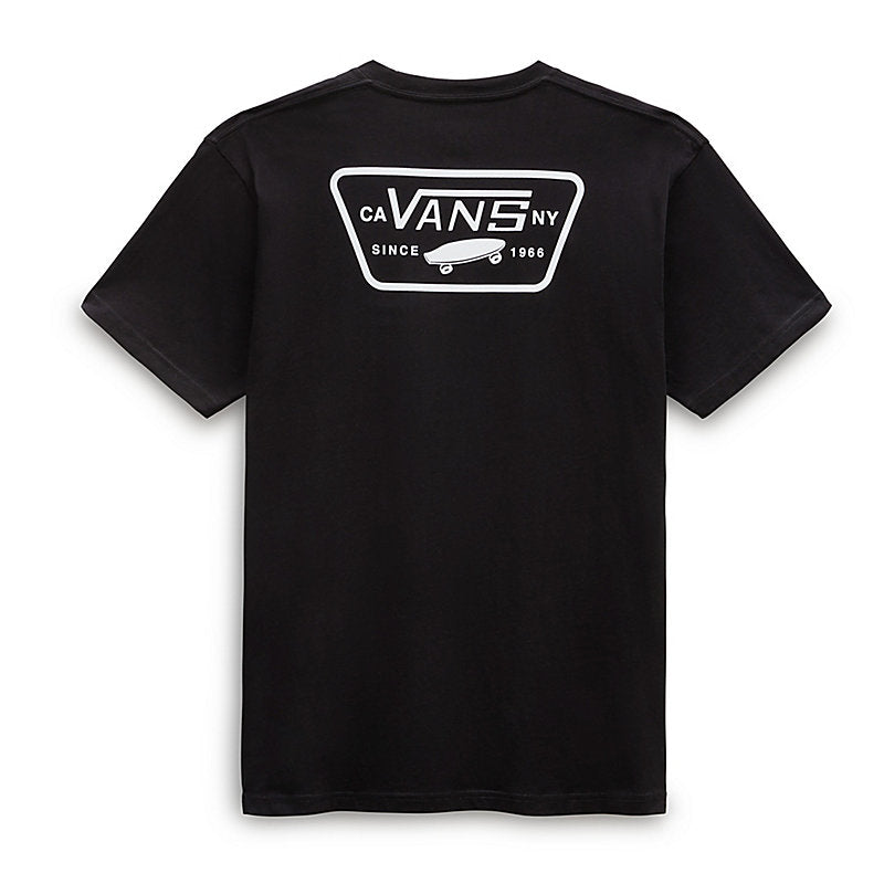 Full Patch Back T-Shirt - Mens Short Sleeve Tee - Black/White - ManGo Surfing