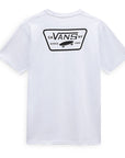 Full Patch Back T-Shirt - Mens Short Sleeve Tee - White/Black - ManGo Surfing