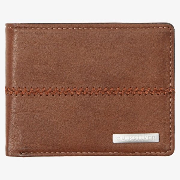 Stitchy Tri-Fold Wallet - Mens Wallet - Chocolate Brown - ManGo Surfing