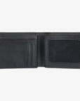 Mac Tri-Fold Leather Wallet - Mens Wallet (Medium) - Black - ManGo Surfing