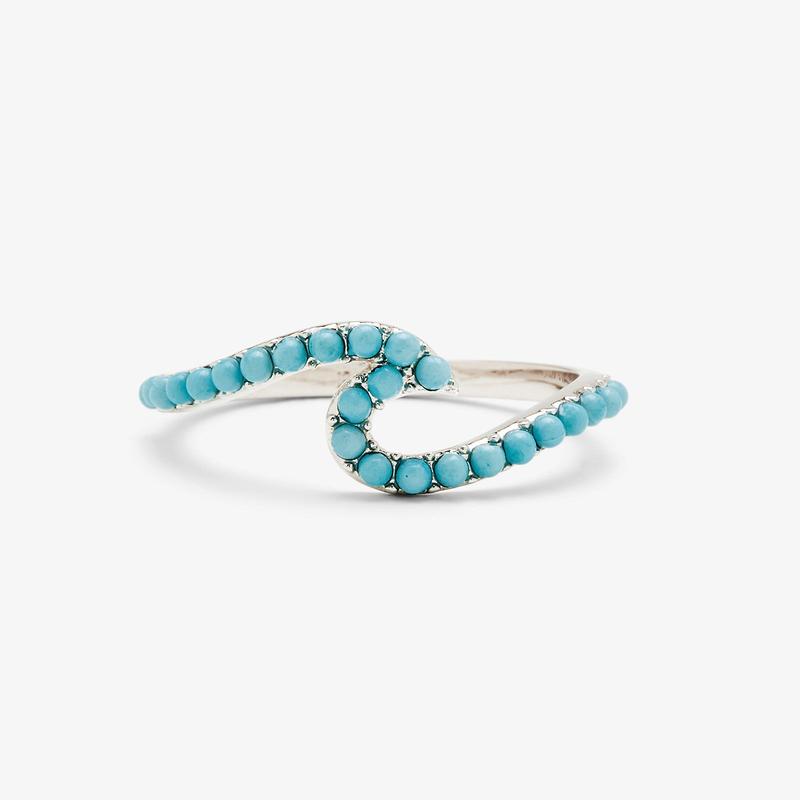 Stone Wave Ring - Silver - ManGo Surfing